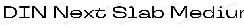 DIN Next Slab Medium字体转换